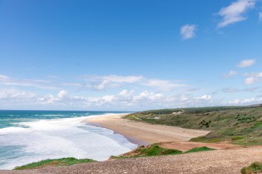 Beach Nazare, bir sörf cenneti kasaba - Nazare, Portekiz