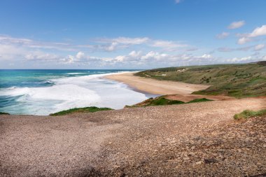 Beach Nazare, bir sörf cenneti kasaba - Nazare, Portekiz