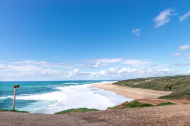Beach Nazare, bir sörf cenneti kasaba - Nazare, Portekiz