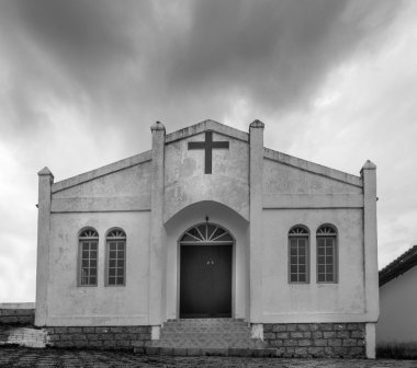 Kilise Conceicao göl kıyılarında Florianopolis, Brezilya. 