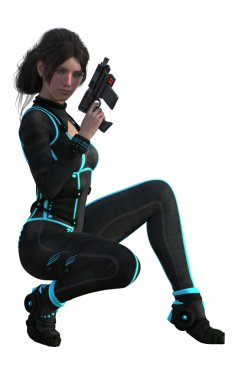 Geleceğin uzay giysisi öğrencisi.