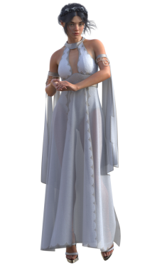 Beyaz elbiseli kraliyet prensesi