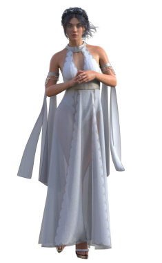 Beyaz elbiseli kraliyet prensesi