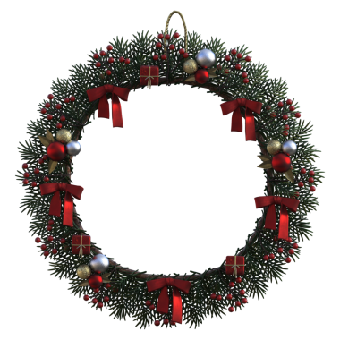 Mücevherlerle süslenmiş Noel çelengi