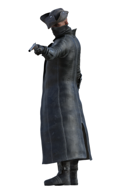 Silahlı bir korsan.