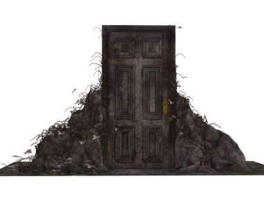 Karanlık orman sihirli kapısı