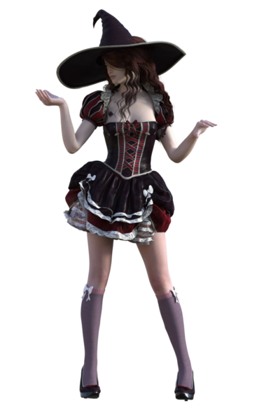 Hikaye kitabı sevimli cadı.