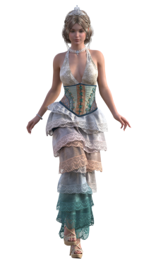 Claudia Ruffle elbise karakteri