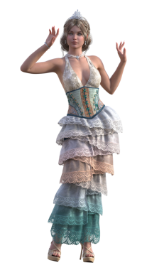 Claudia Ruffle elbise karakteri