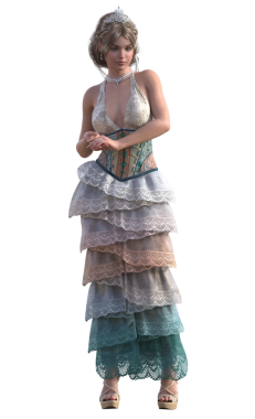 Claudia Ruffle elbise karakteri