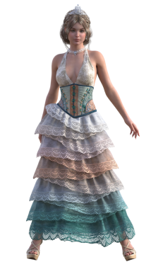 Claudia Ruffle elbise karakteri