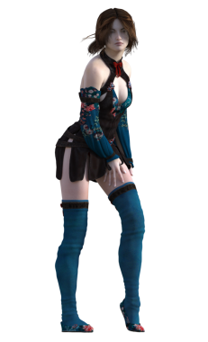 Fantezi Asyalı kadın ayakta duruyor