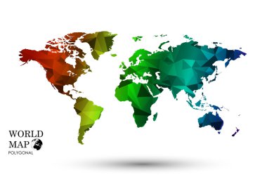 poligonal Dünya Haritası