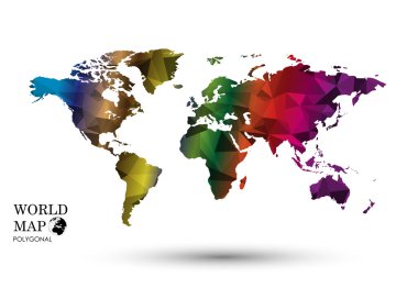 poligonal Dünya Haritası