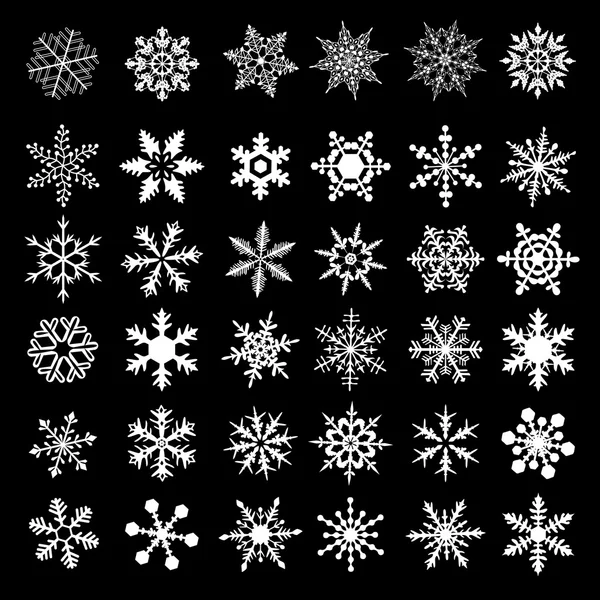 Vektör snowflakes.snow simgesi. — Stok Vektör