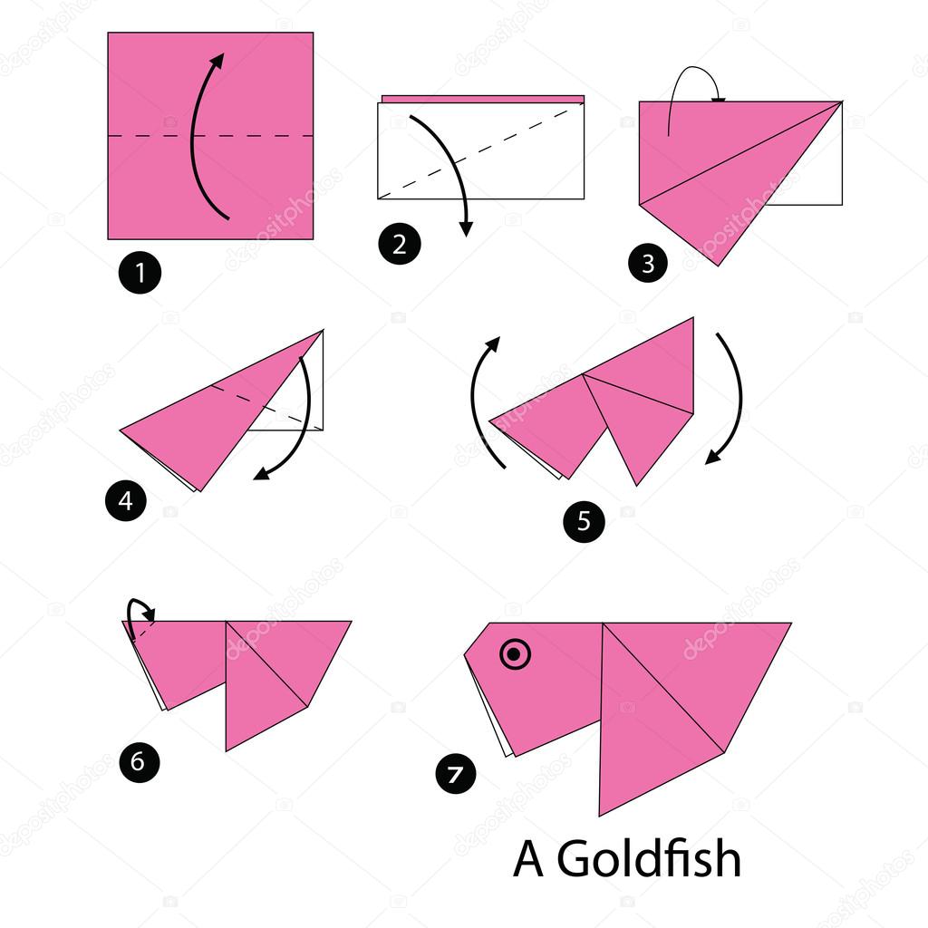 Kağıt origami nasıl yapılır - bir balık yapın Kağıt origami nasıl yapılır - bir balık yapın