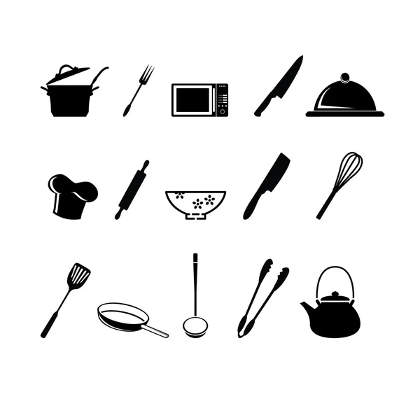Icono utensilios de cocina — Vector de stock