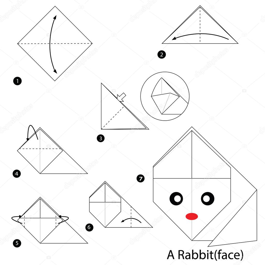 Step By Step Instructions How To Make Origami A Rabbit