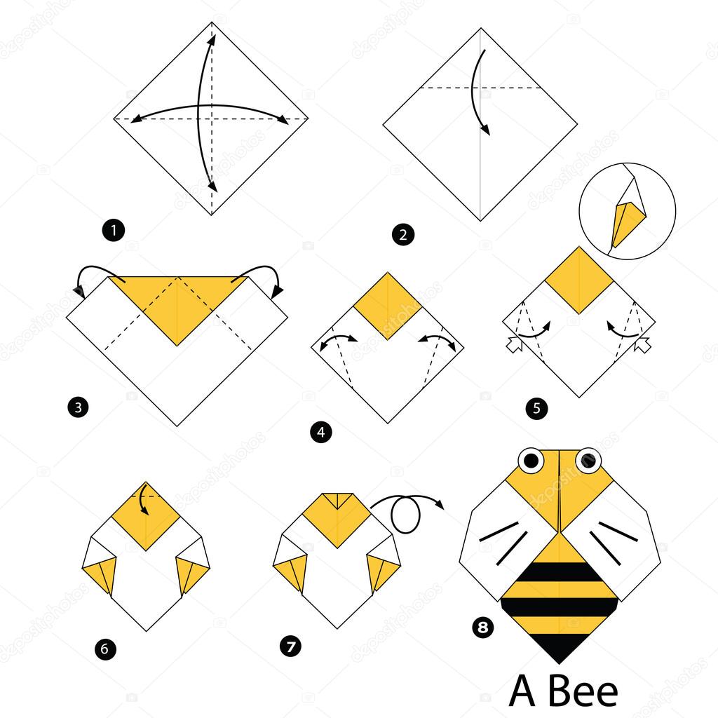 Bee Origami Instructions Step By Step Instructions How To