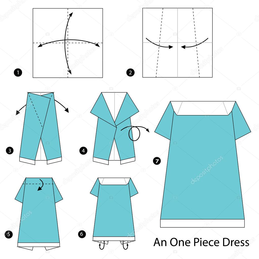 Step By Step Instructions How To Make Origami A One Piece