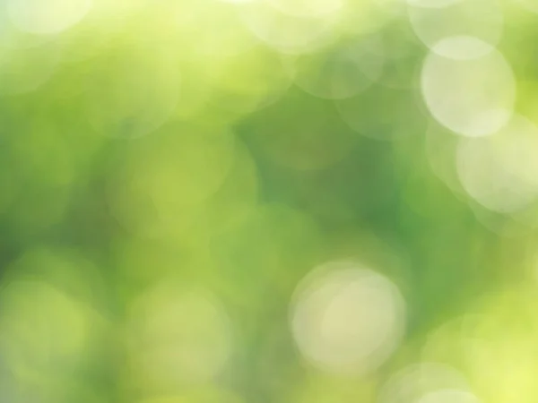 Licht Groen Met Gele Bokeh Natuur Defocus Abstracte Wazige Achtergrond — Stockfoto