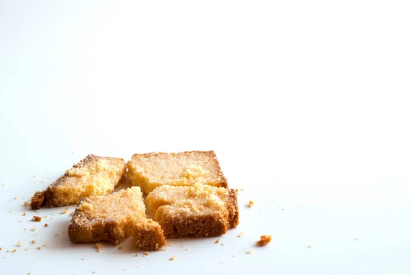 Opékaný Chléb Máslem Cukrem — Stock fotografie