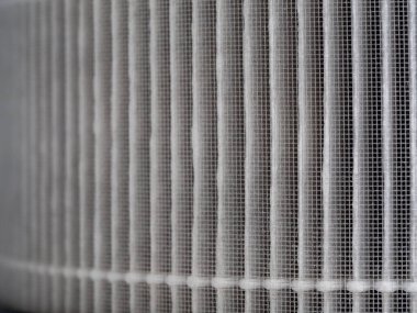 Toz filtresindeki naylon ağ ve filtre kağıdının yüzeyi