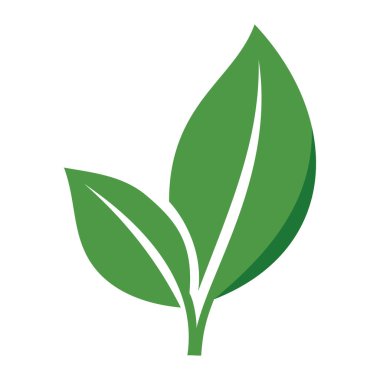 Canlı yeşil yaprak çizimi doğal güzellikleri ve çevresel kavramları sergiliyor.