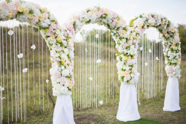 Güzel düğün dekorasyon açık