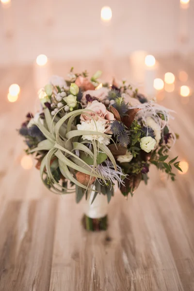 Primer plano del hermoso ramo de bodas — Foto de Stock