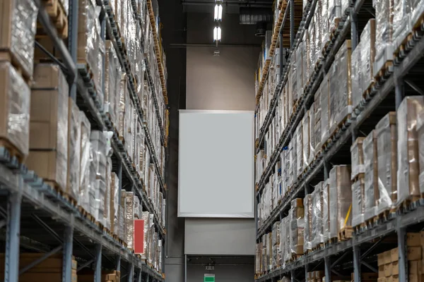 Warehouse Storage High Racks Full Stocks Inventory — Stock Photo, Image