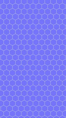 dikey ekranda çizgi sanatı biçiminde altıgen desenli mavi arkaplan animasyonu