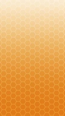 dikey ekranda çizgi sanatı biçiminde altıgen desenli turuncu arkaplan animasyonu