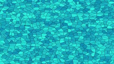 Yatay ekranda pürüzsüz bir döngü ile mavi geometrik arkaplan canlandırması