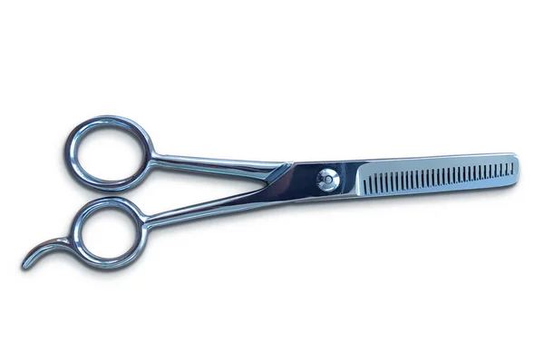 Barber Scissors Isolated White Background Clipping Path — Stock Photo, Image