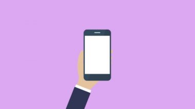 İnternet üzerinden alışveriş animasyonu, web sitesinden alışveriş, ekommerce, online alışveriş ve dijital pazarlama kavramı.