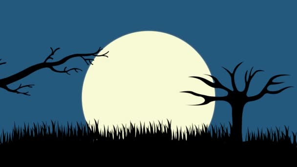 Halloween Pumpor Bakgrund Animation — Stockvideo