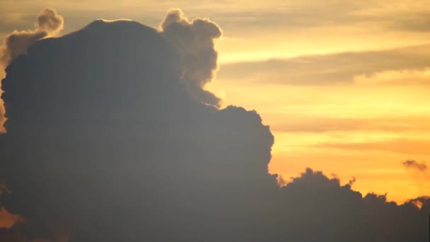 Time Lapse Ανατολή Ηλίου Σύννεφο Και Ομίχλη — Αρχείο Βίντεο