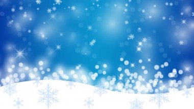 Kar taneleriyle kış arkaplanı