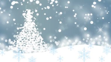 Kar taneleriyle kış arkaplanı