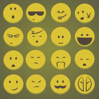 Komik suratlar kümesi