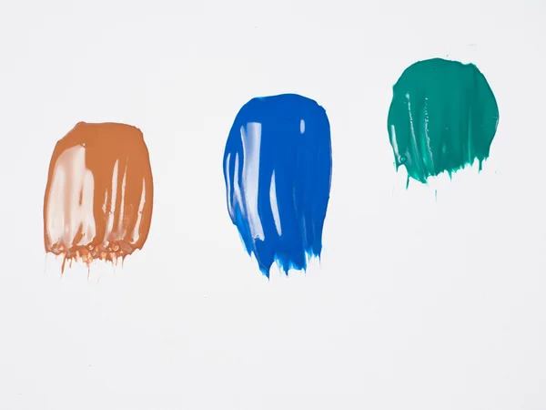 Akrilik boya renkli vuruş — Stok fotoğraf