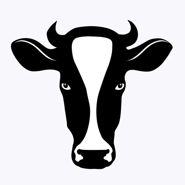 Vaca sobre fondo blanco — Vector de stock