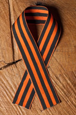 St. George şerit ahşap arka plan üzerinde