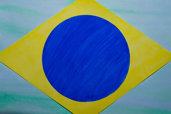 Resumo as cores da bandeira brasileira — Fotografia de Stock