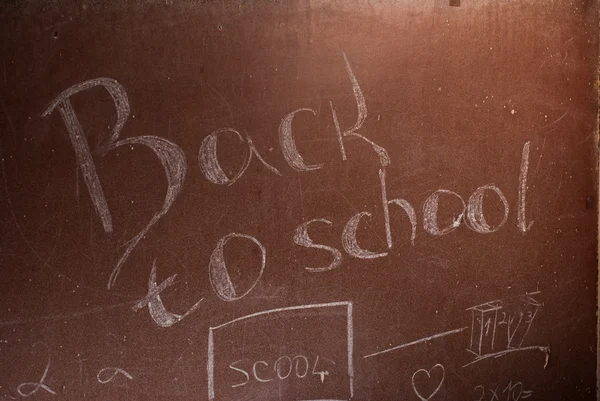 Placa com a inscrição de volta à escola  , — Fotografia de Stock