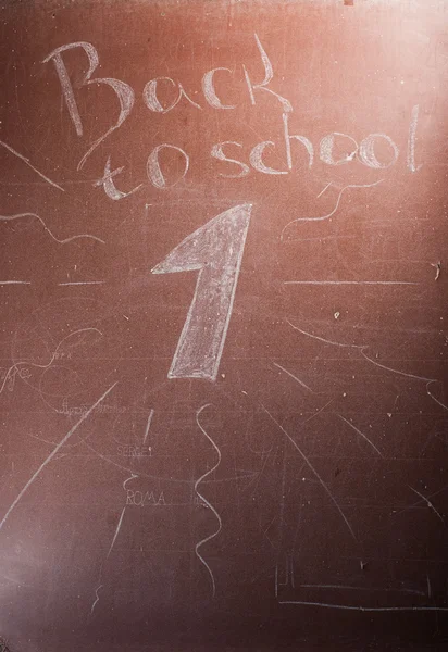 Placa com a inscrição de volta à escola  , — Fotografia de Stock