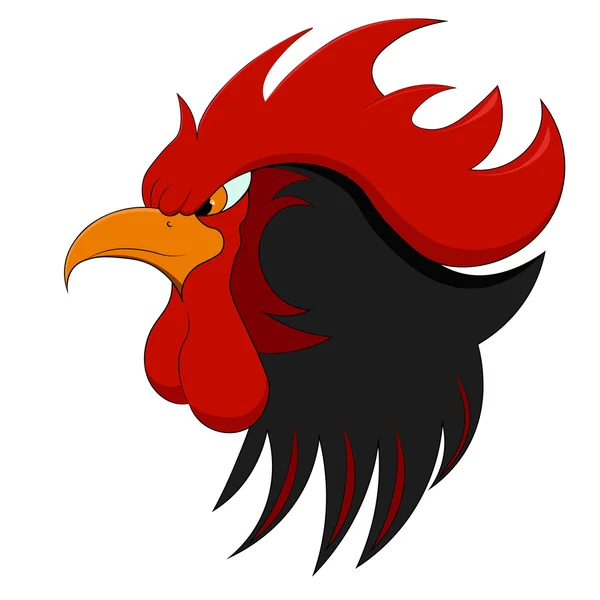 Ilustración vectorial de un gallo ardiente en Año Nuevo 2017 , — Vector de stock