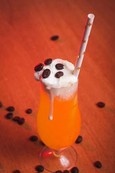 Pumpa cocktail, strån med stjärnor, — Stockfoto