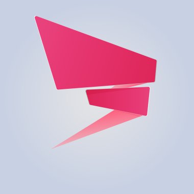 Origami afiş vektör,